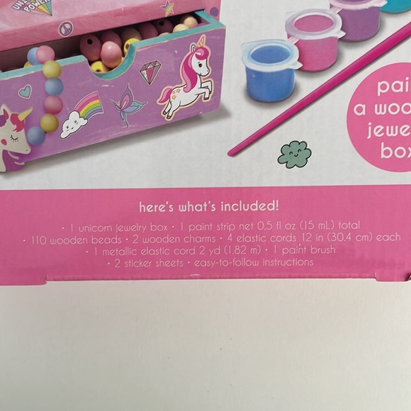 Jewelry Box DIY - Just My Style Unicorn Paint Activity Kids Accessory Craft ] 6+ - Picture 5 of 5